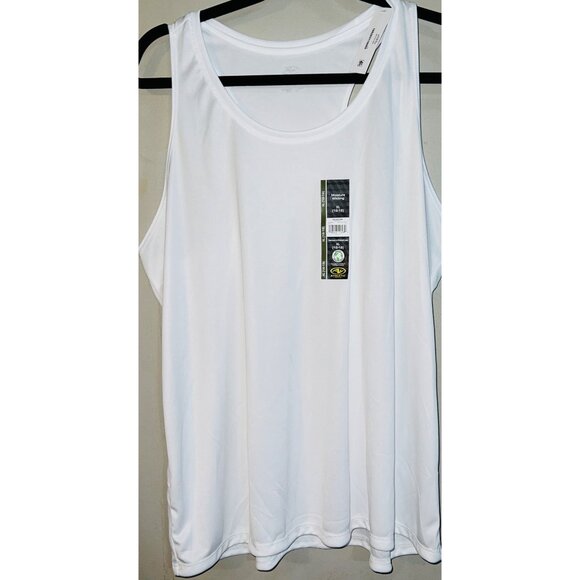 Athletic Works Mens White Moisture Wicking Tank Top XL (16-18) - Picture 1 of 3